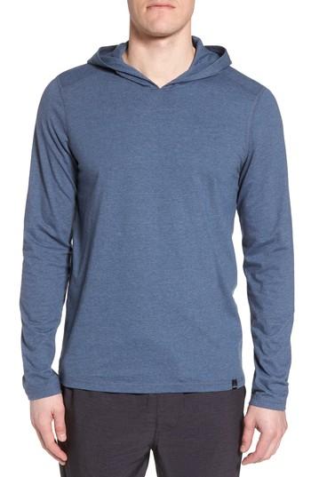 Men's Prana Cotton Blend Hoodie - Blue