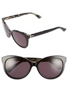 Women's Ted Baker London 56mm Cat Eye Sunglasses - Black