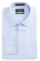Men's Nordstrom Men's Shop Smartcare(tm) Traditional Fit Solid Dress Shirt 32/33 - Blue