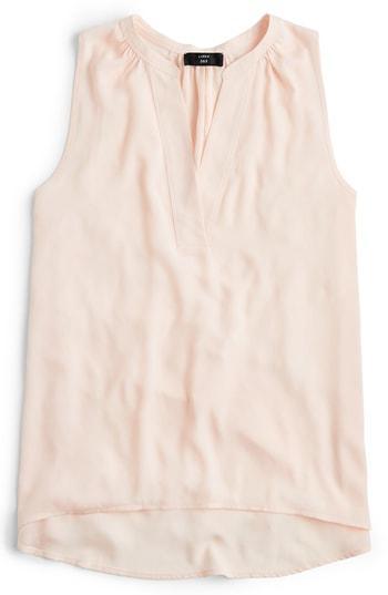 Women's J.crew Sleeveless Open V-neck Top - Pink