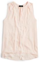 Women's J.crew Sleeveless Open V-neck Top - Pink