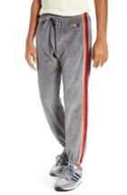 Men's Aviator Nation Classic Velour Sweatpants - Grey