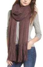 Women's Free People Kolby Brushed Scarf, Size - Red