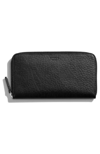 Women's Shinola Signature Lea Leather Continental Wallet - Black