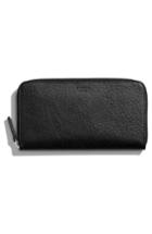 Women's Shinola Signature Lea Leather Continental Wallet - Black