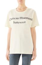 Women's Comme Des Garcons Play Polka Dot Heart Graphic Tee - White
