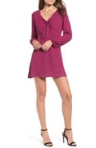Women's Leith Tie Front Minidress - Black
