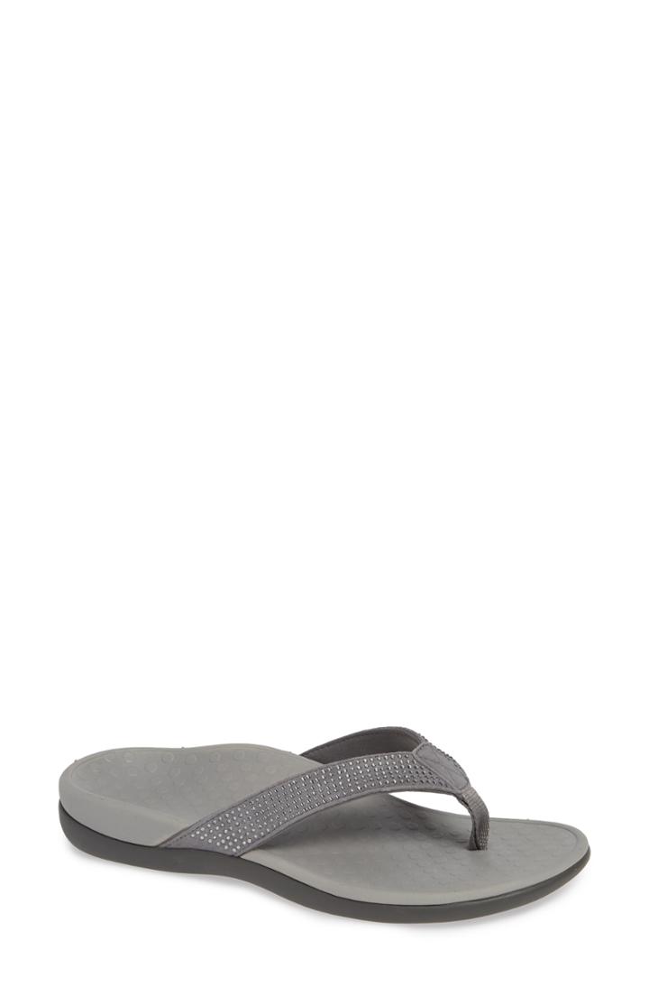 Women's Vionic Tiders Flip Flop M - Grey