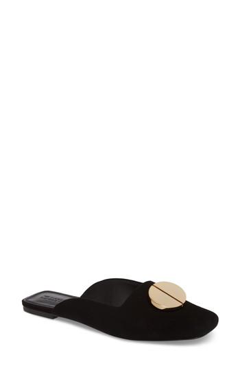 Women's Mercedes Castillo Devon Loafer Mule M - Black