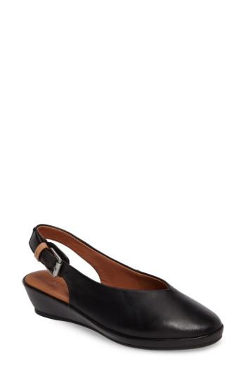 Women's Gentle Souls Noemi Slingback Wedge M - Black