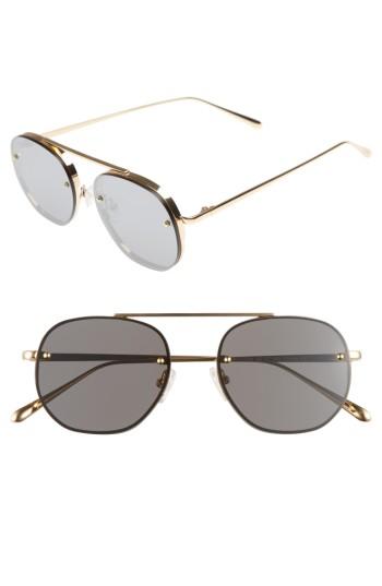 Women's Bonnie Clyde Traction 52mm Aviator Sunglasses - Blue Tint