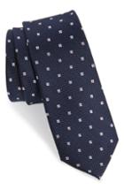 Men's 1901 Mawbly Mini Skinny Silk Tie, Size - Blue