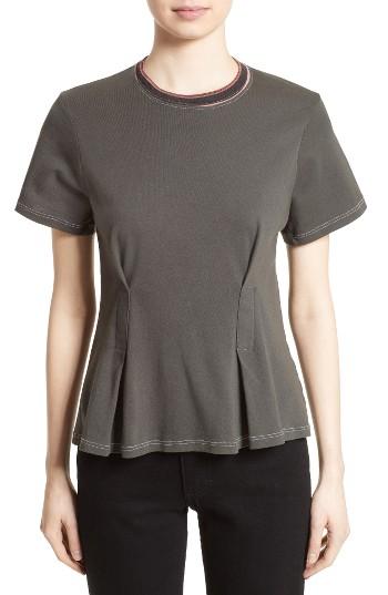 Women's Eckhaus Latta Top Stitch Tee - Grey