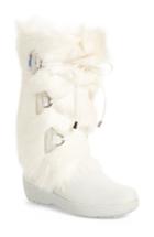 Women's Pajar Davos Genuine Goat Fur Boot -8.5us / 39eu - White