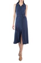 Women's Akris Punto Snap Front Shirtdress - Blue