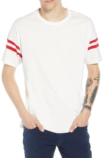 Men's French Connection 24s Tipping Stripe Fit T-shirt, Size Small - White