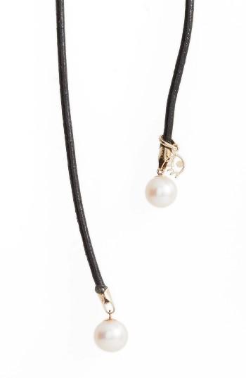 Women's Poppy Finch Leather Wrap Necklace