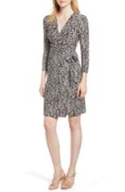 Women's Anne Klein Cedarwood Stretch Crepe Faux Wrap Dress - Black