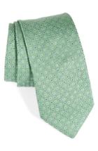 Men's Eton Dot Silk Tie, Size - Green