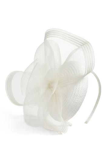 Women's Nordstrom Border Cap Fascinator Headband - Ivory