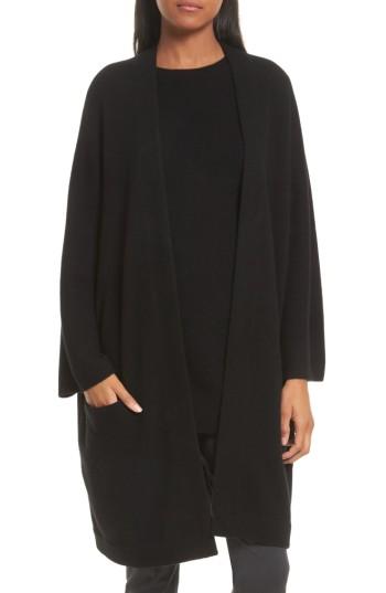 Women's Vince Cashmere Cardigan Coat - Black