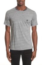 Men's The Kooples Ribbed Contrast T-shirt - Grey