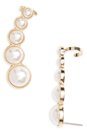Women's Bp. Imitation Pearl Ear Crawlers