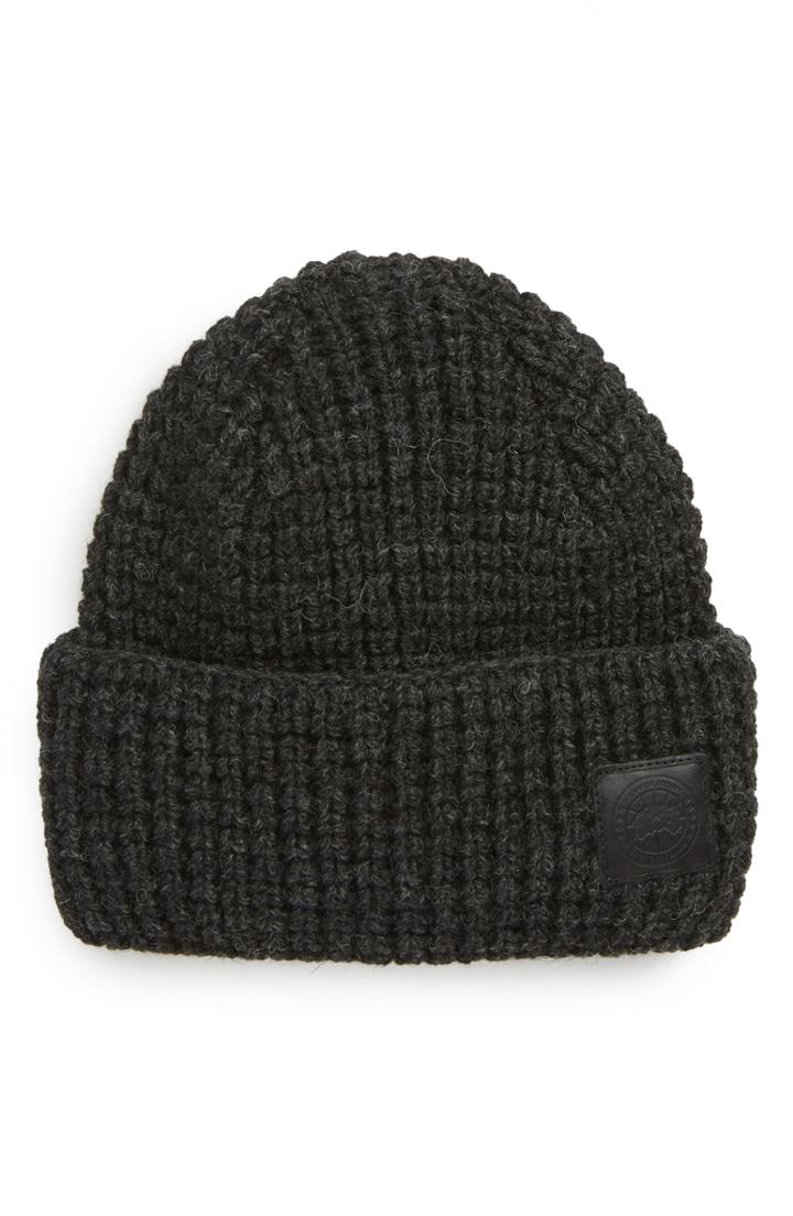 Men's Canada Goose Waffle Knit Cap - Grey