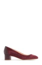 Women's J. Crew Evelyn Pump M - Burgundy