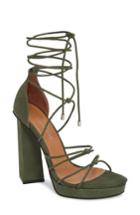 Women's Alias Mae Bordega Ankle Wrap Sandal Us / 38eu - Green