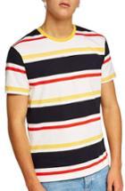 Men's Topman Slim Fit Stripe T-shirt - Yellow