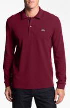 Men's Lacoste Classic Fit Long Sleeve Pique Polo (xl) - Red