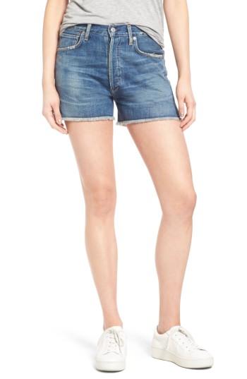 Women's Citizens Of Humanity Alyx High Waist Cutoff Denim Shorts