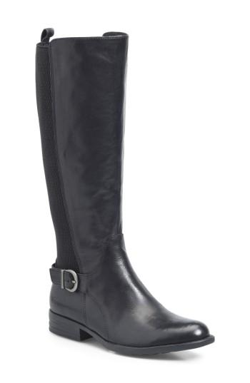 Women's B?rn Campbell Knee High Elastic Back Boot .5 M - Black