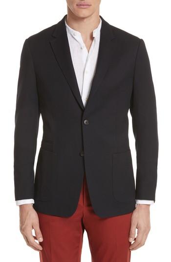 Men's Z Zegna Techmerino(tm) Wash & Go Classic Fit Wool Blazer Us / 48 Eur - Blue