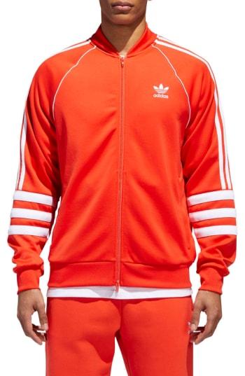 Men's Adidas Originals Authentics Windbreaker Track Jacket - Red