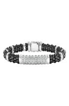 Women's Lagos Black Caviar Diamond 8-link Bracelet