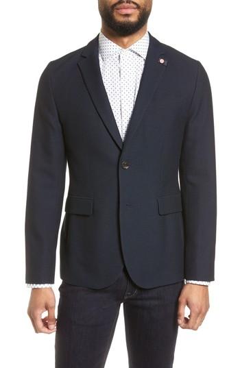 Men's Ted Baker London Olsson Textured Sport Coat (m) - Blue