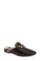 Women's Jeffrey Campbell Ravis Faux Fur Mule .5 M - Black