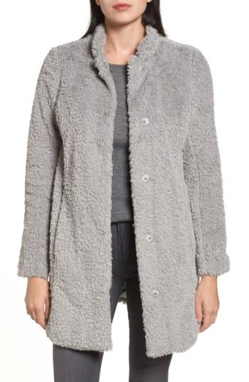Women's Kenneth Cole New York Faux Fur Jacket - Grey