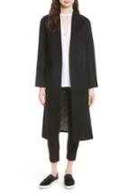 Women's Helene Berman Wool & Cashmere Longline Coat - Black