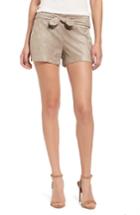 Women's Cupcakes And Cashmere Gracyn Faux Suede Shorts - Brown