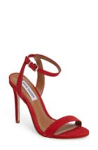 Women's Steve Madden Landen Ankle Strap Sandal .5 M - Red