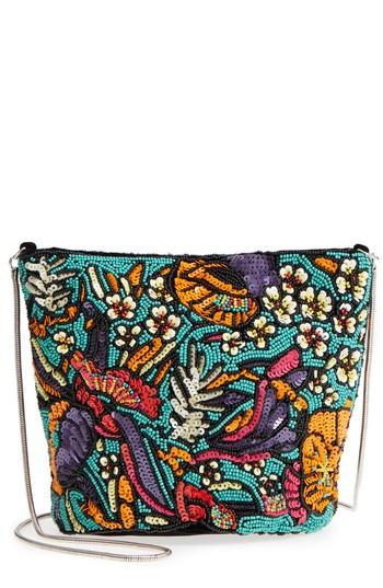 Sole Society Kipp Beaded Shoulder Bag - Black