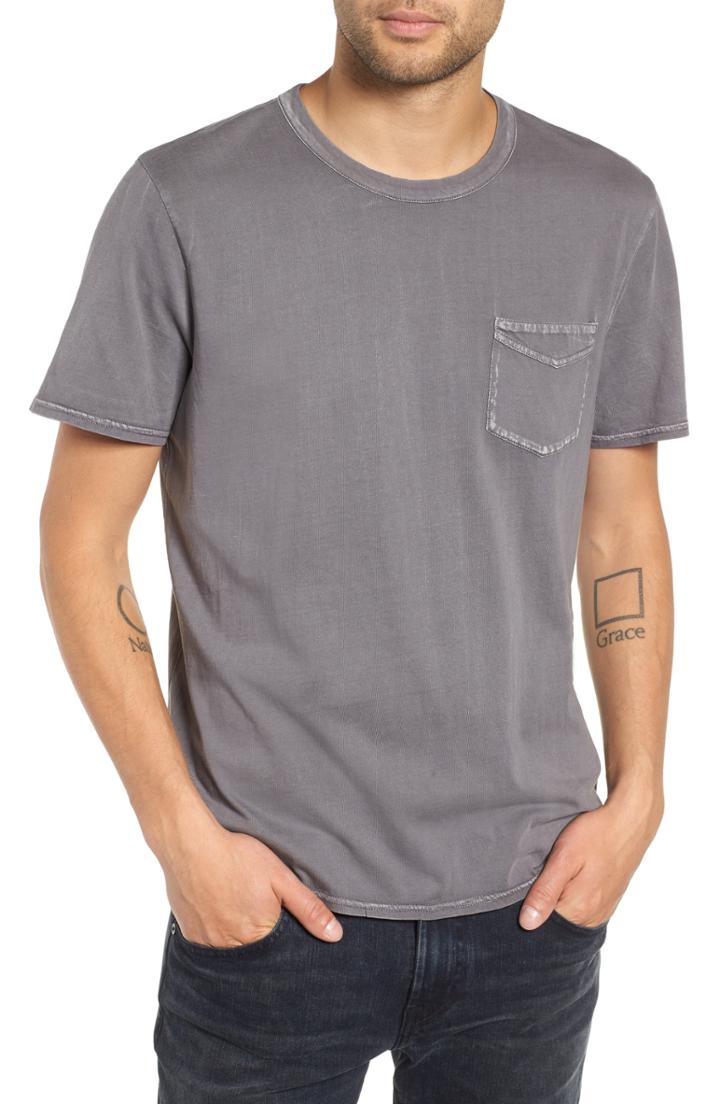 Men's Treasure & Bond Washed Pocket T-shirt, Size - Grey