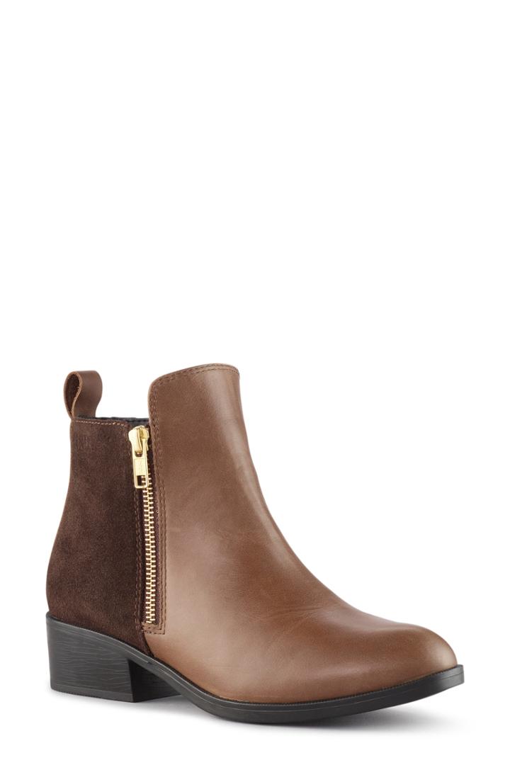 Women's Cougar Connect Waterproof Bootie M - Brown