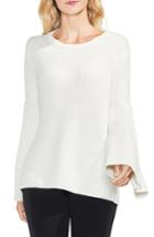 Women's Vince Camuto All Over Rib Bell Sleeve Sweater - White