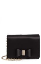 Ted Baker London Eveelyn Bow Satin Evening Bag - Black