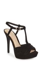 Women's Jessica Simpson 'bassie' T-strap Platform Sandal M - Black