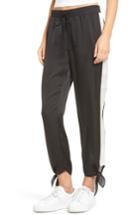 Women's Socialite Ankle Tie Track Pants - Black